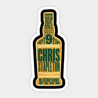 chris stapleton Waterfront Sticker